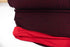 Heather Black and Red French Terry Knit Fabric Tube by the yard